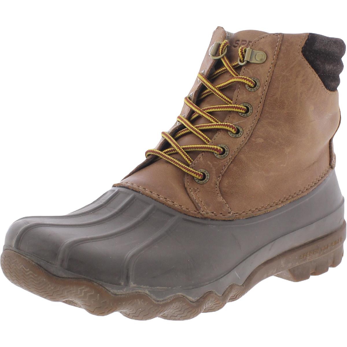 Avenue Duck Leather Outdoor Ankle Boots