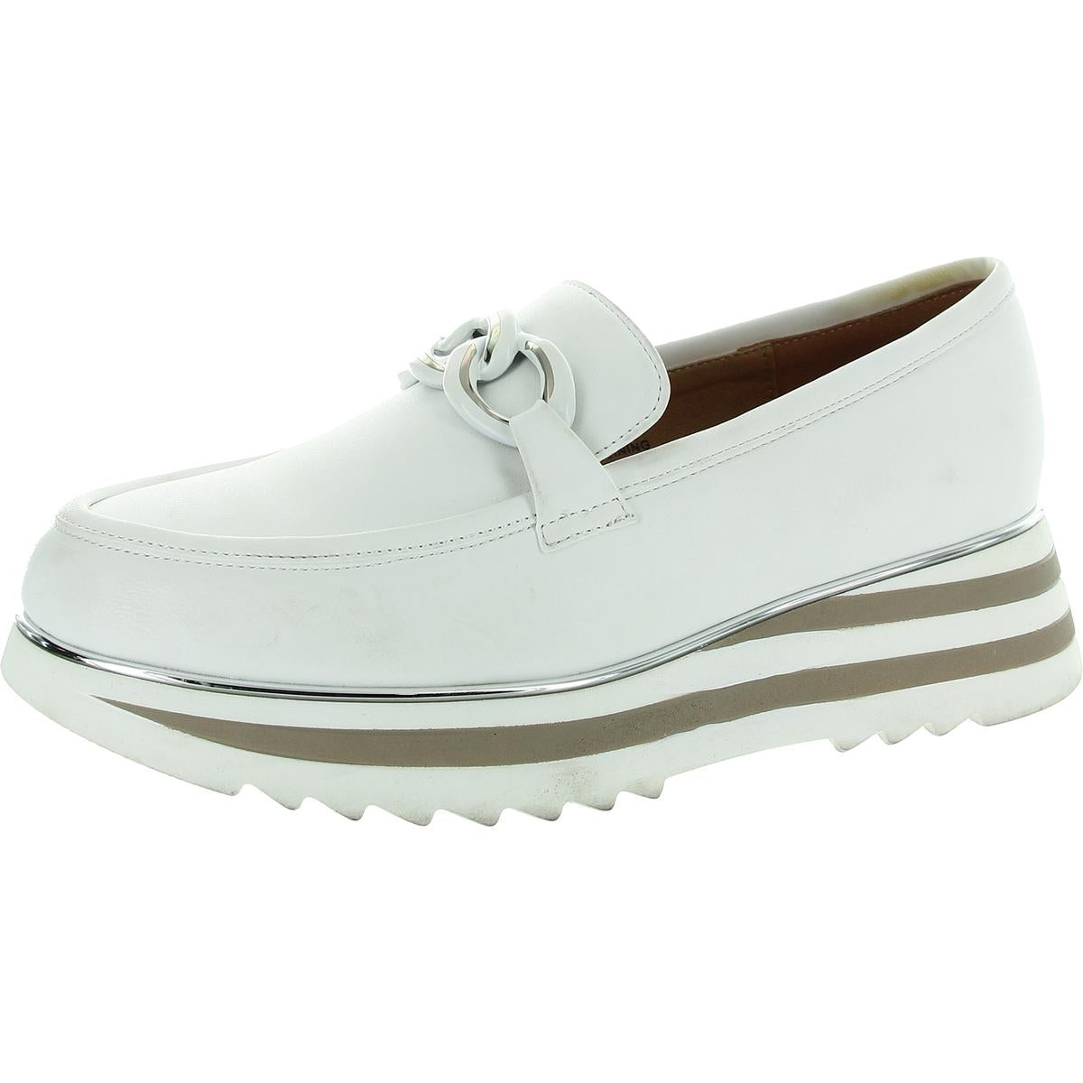 GENEVA Laceless Faux Leather Loafers