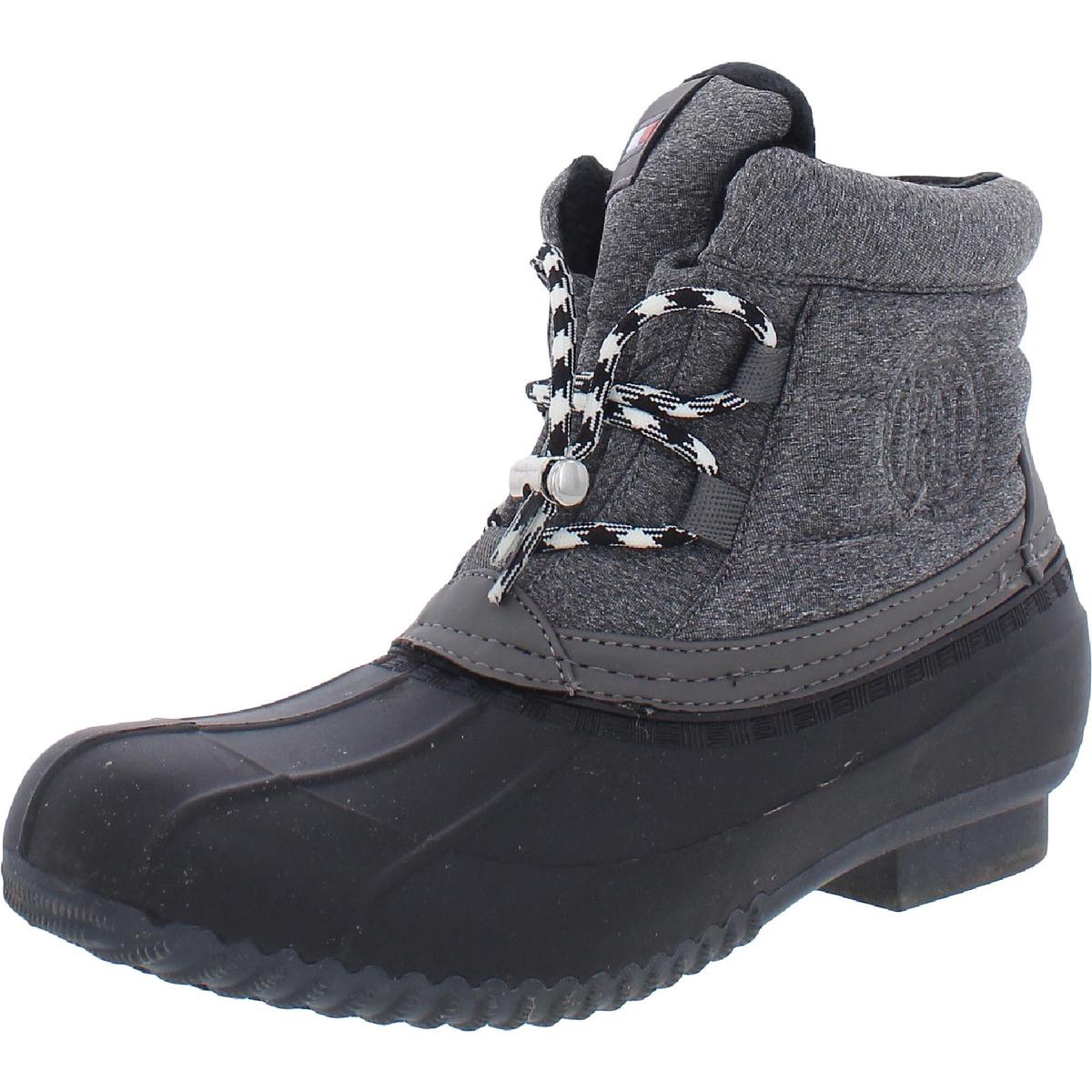 Rehma Rubber Lace Up Winter Boots