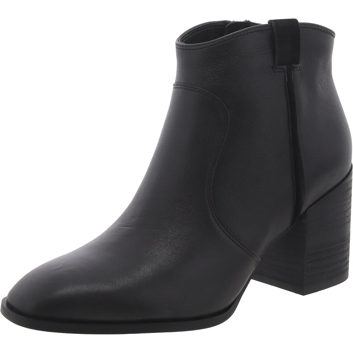 Regan Zipper Leather Booties