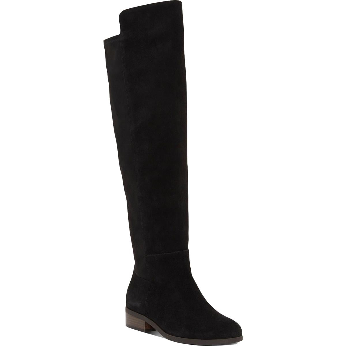 Suede Slouchy Almond Toe Over the Knee Boots