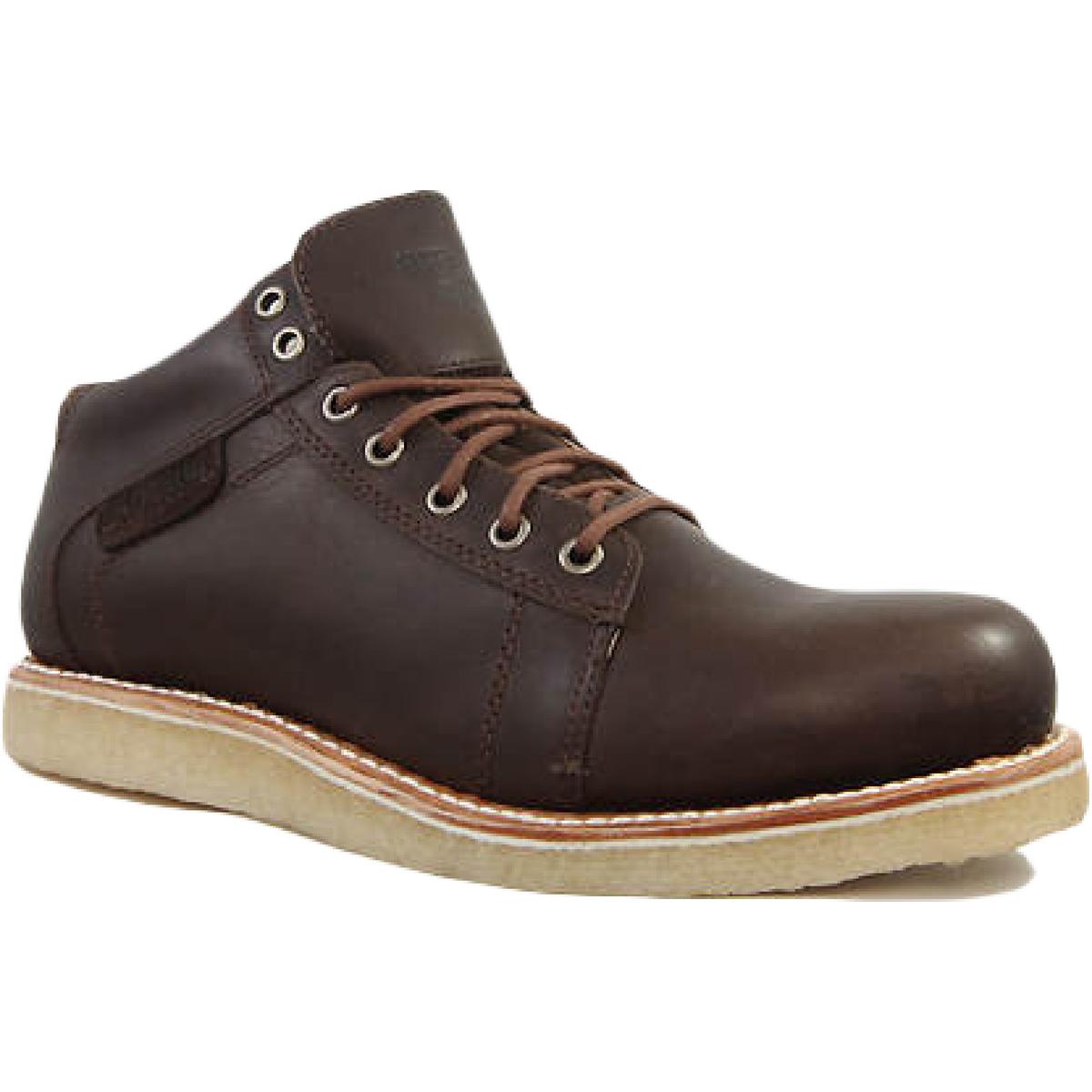 Leather Lace-Up Chukka Boots