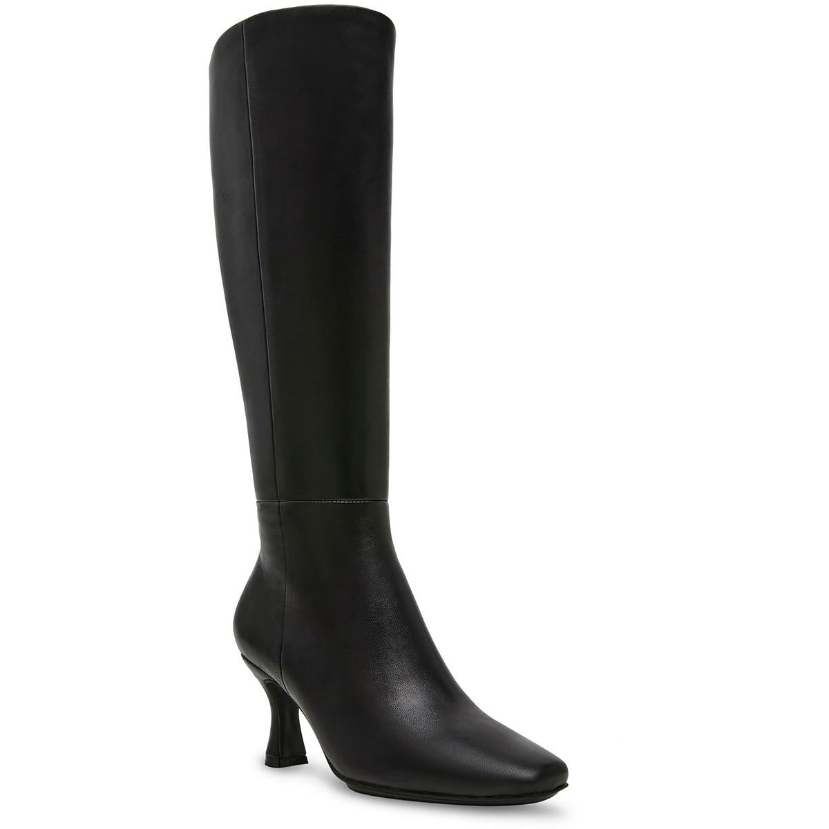 Perfection Zipper Leather Knee-High Boots