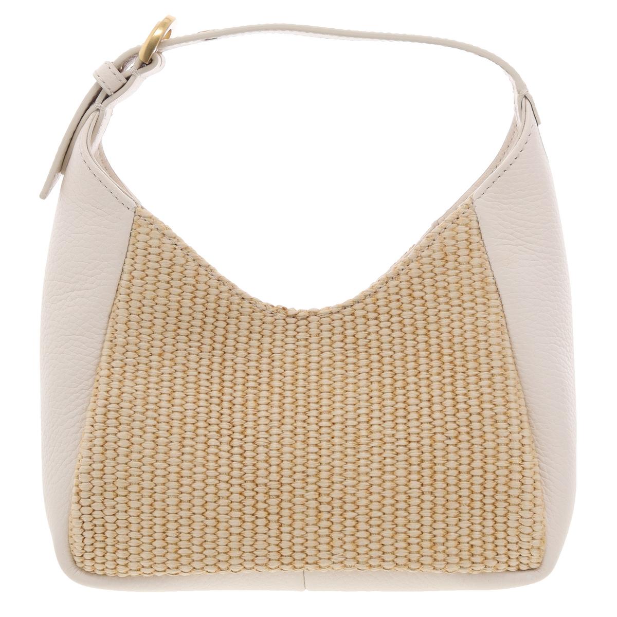 Marza Mixed Media Leather Shoulder Handbag