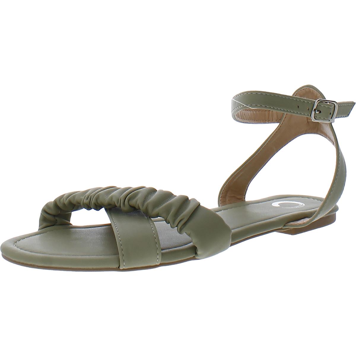 Slip On Open Toe Ankle Strap