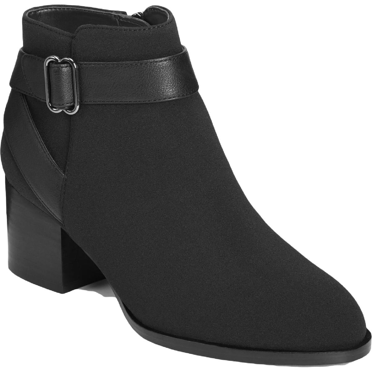 Maggie Leather Almond Toe Ankle Boots