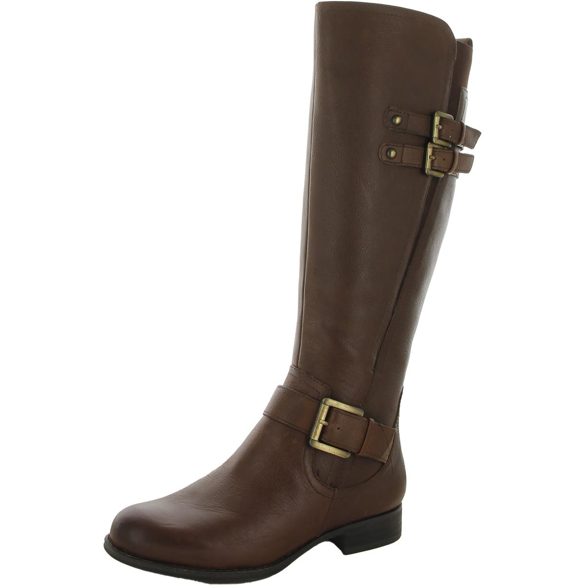 Jessie Zipper Leather Riding Boots