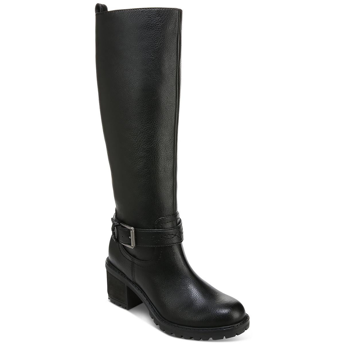 Georgia Faux Leather Riding Knee-High Boots