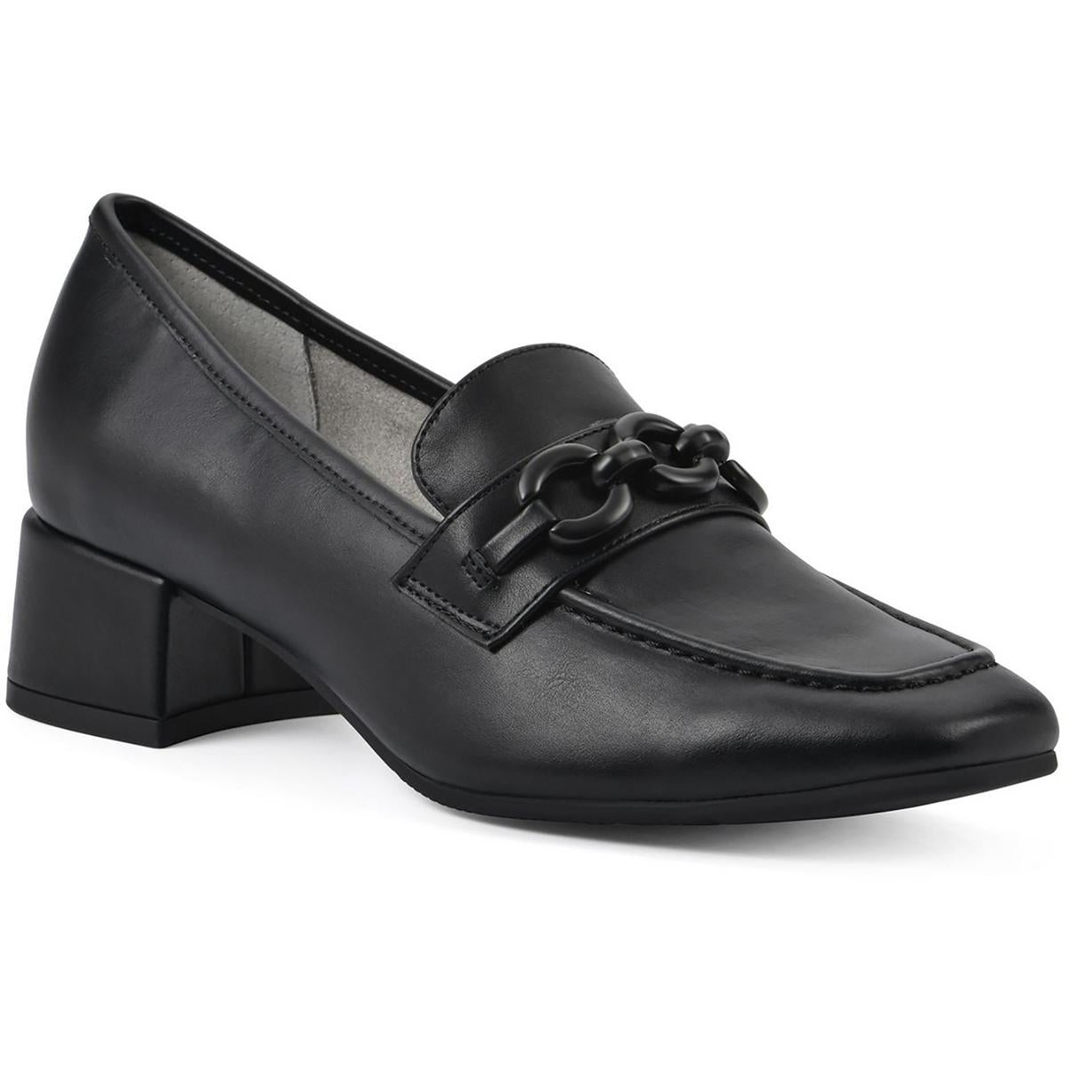 Quinbee Padded Insole Slip On Loafer Heels