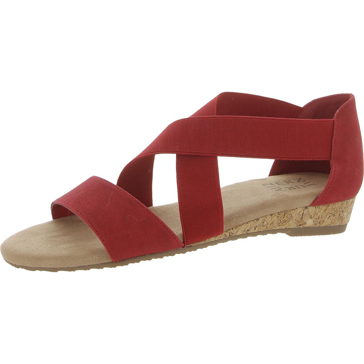 REFLEX Faux Suede Open Toe Wedge Sandals