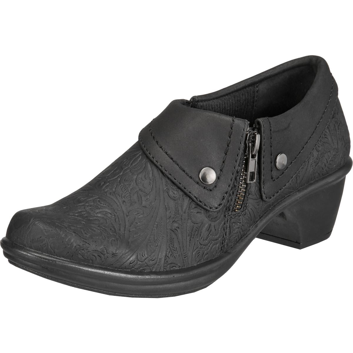 Darcy Faux Leather Embossed Shooties