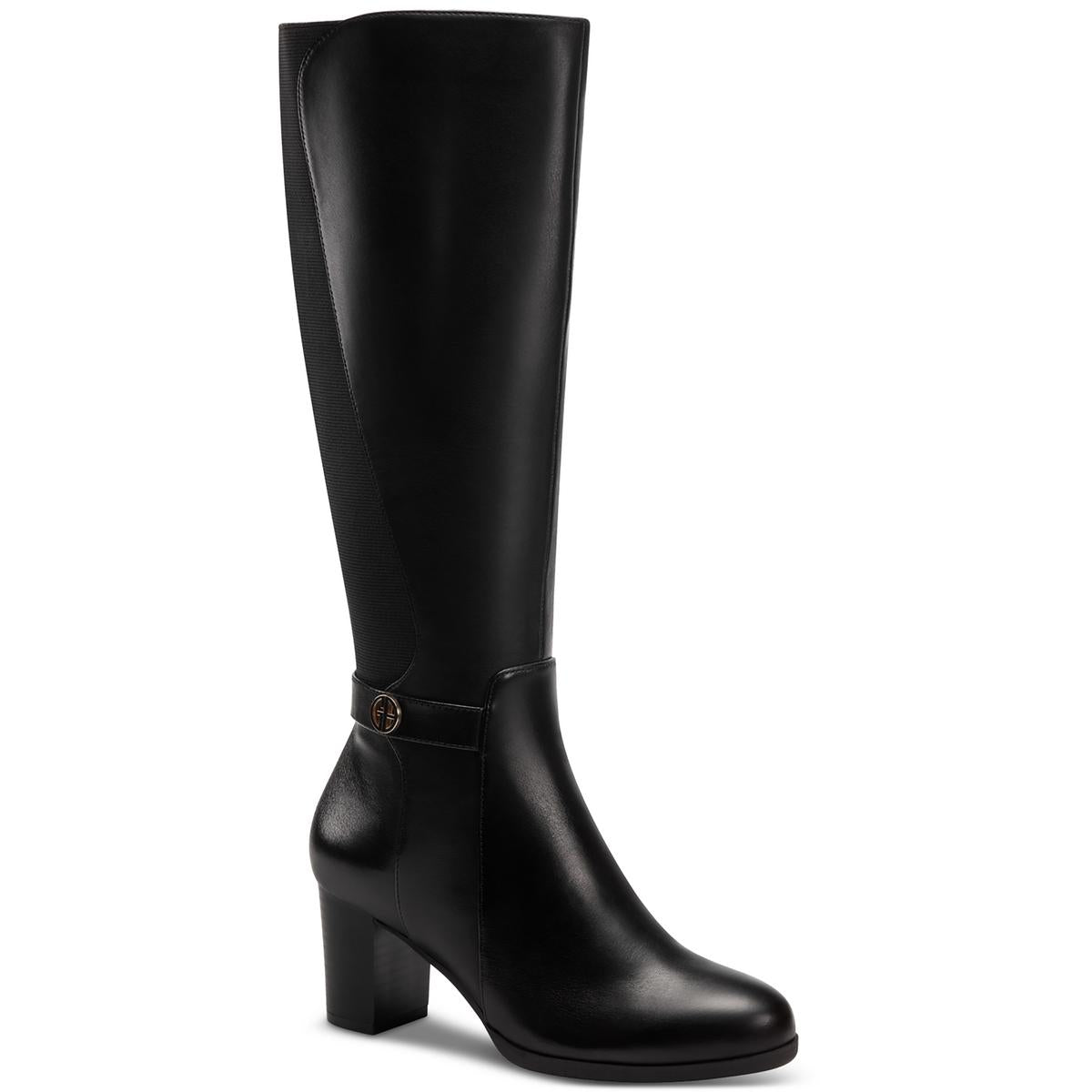 Mia Leather Tall Mid-Calf Boots