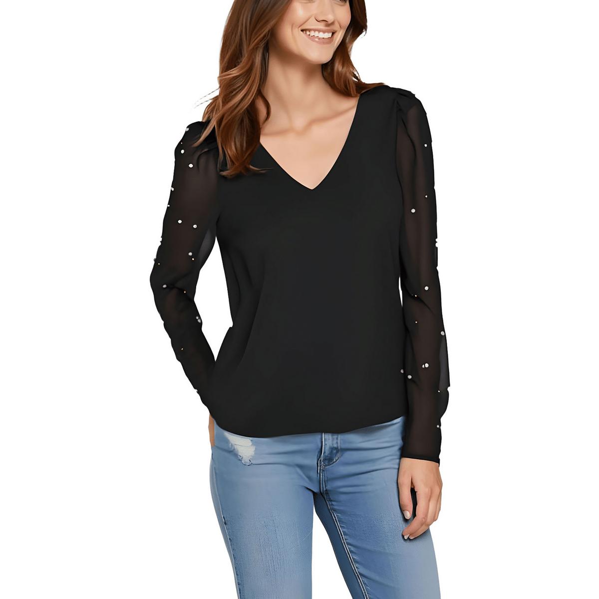 Embellished Rayon Blouse