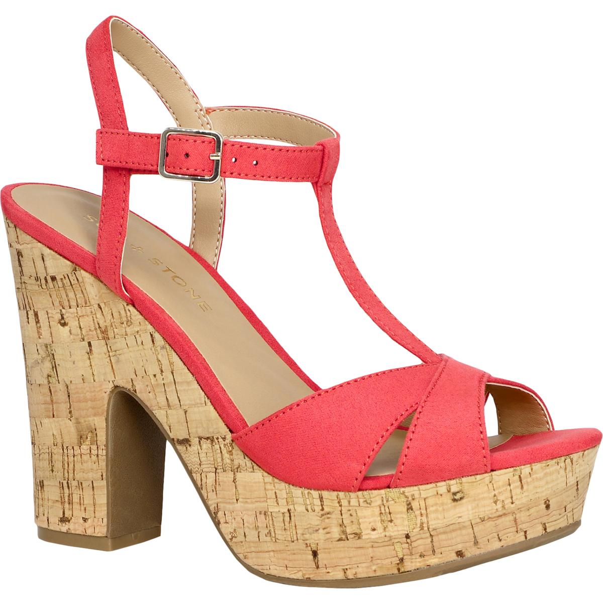 JAMIE Cork Strappy Platforms