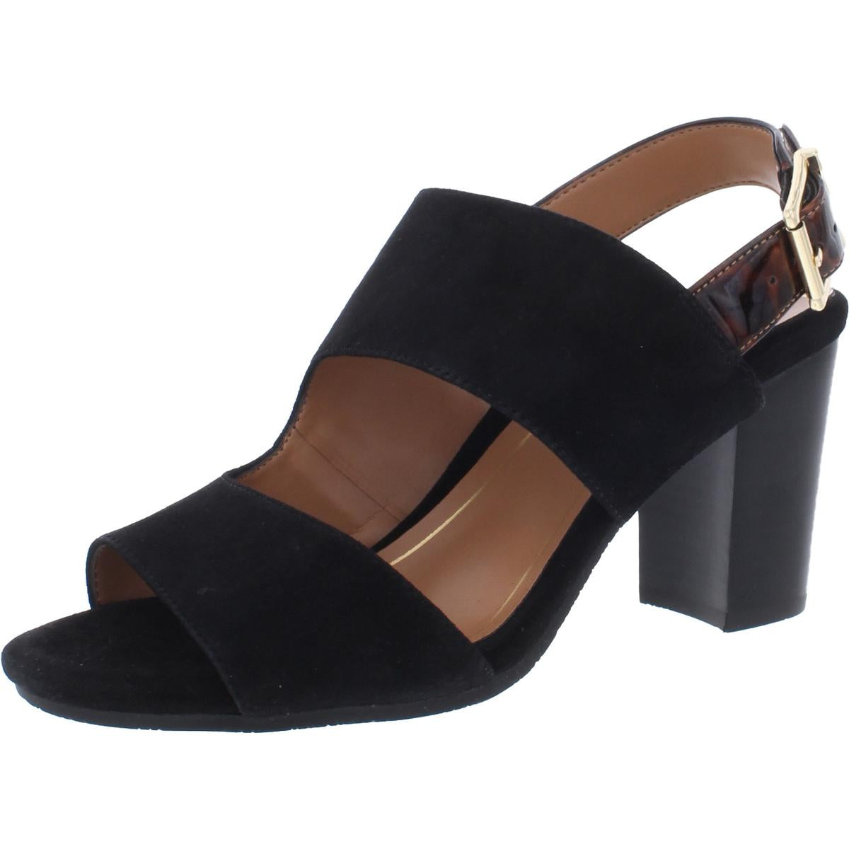 Bianca Suede Ankle Strap Block Heels