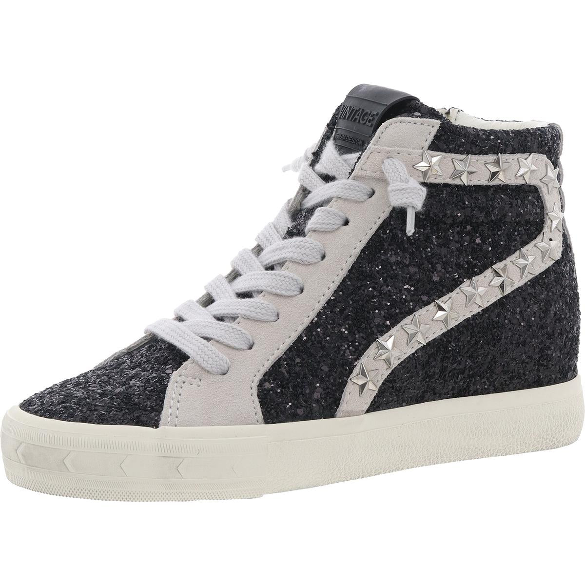 LEONA RO Glitter Leather Casual And Fashion Sneakers