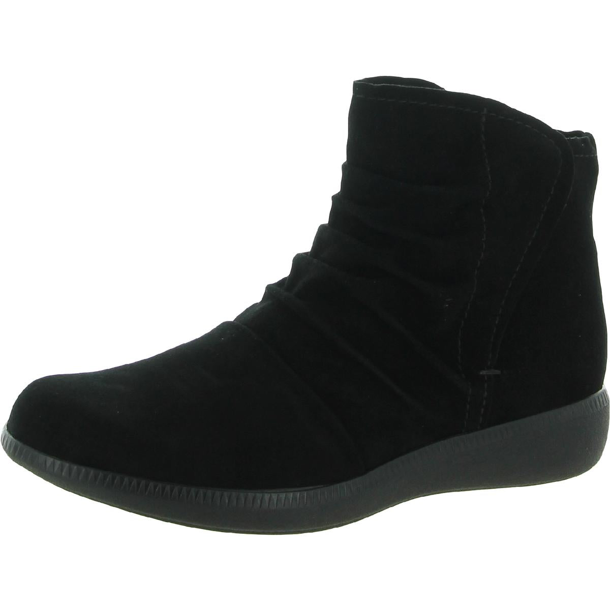 Scout Suede Ruched Ankle Boots