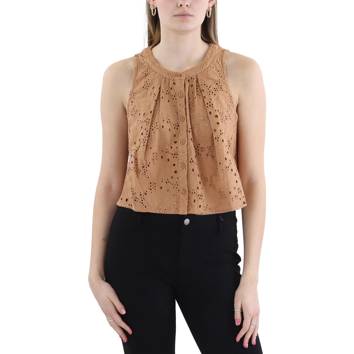 Gemma Pleated Eyelet Cropped