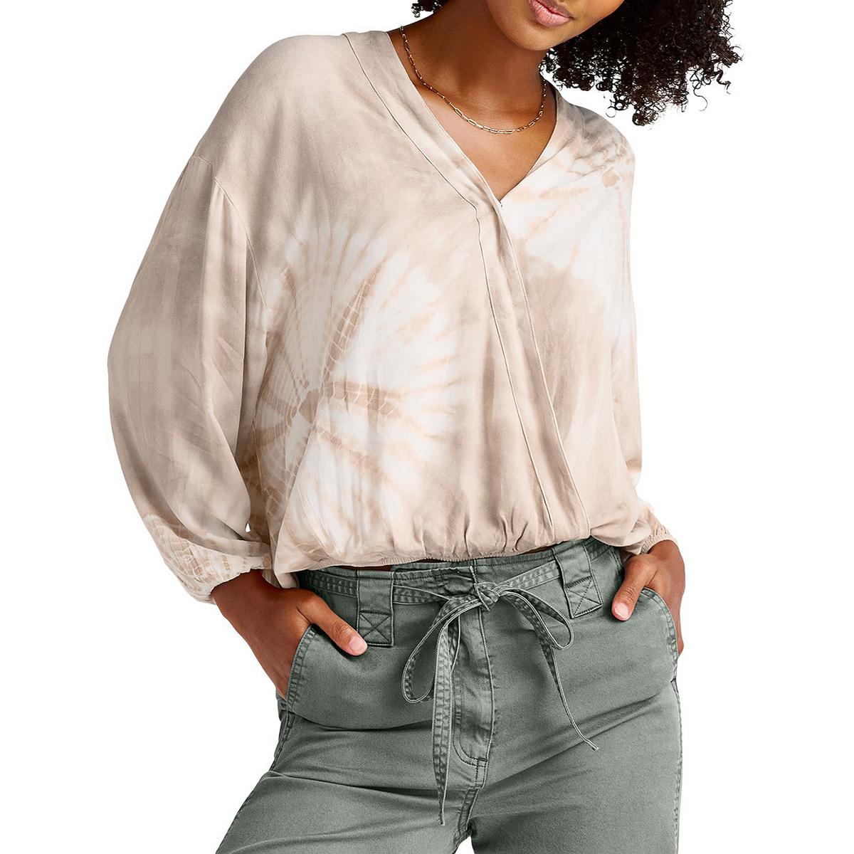 Gustavia Tie-Dye Surplice Blouse