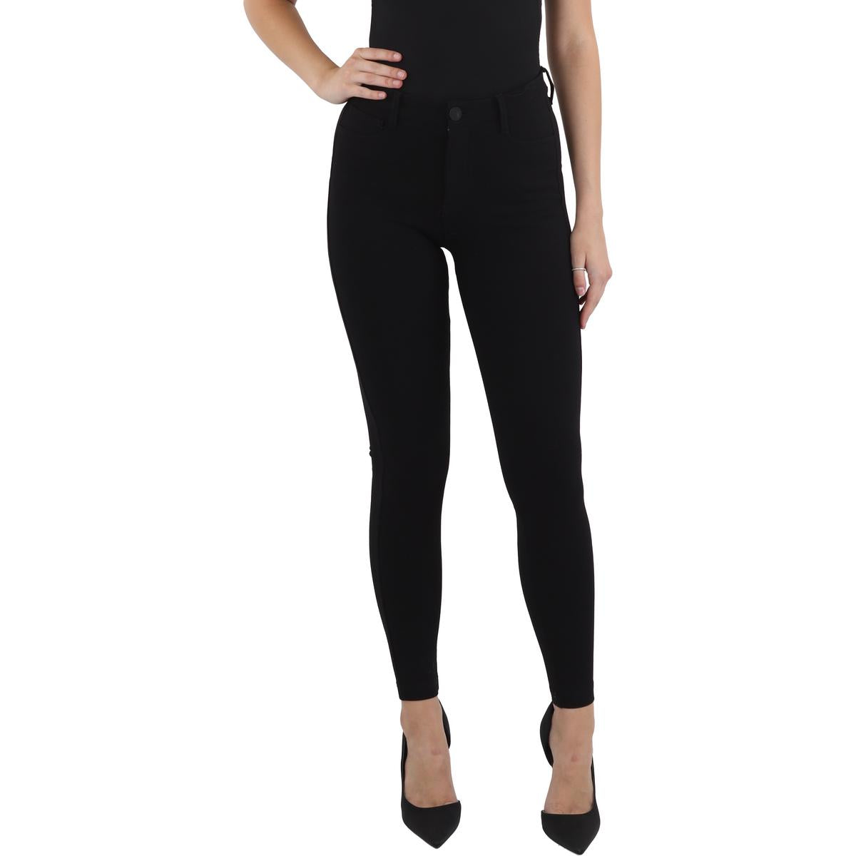 Mia High-Rise Rayon Skinny Pants