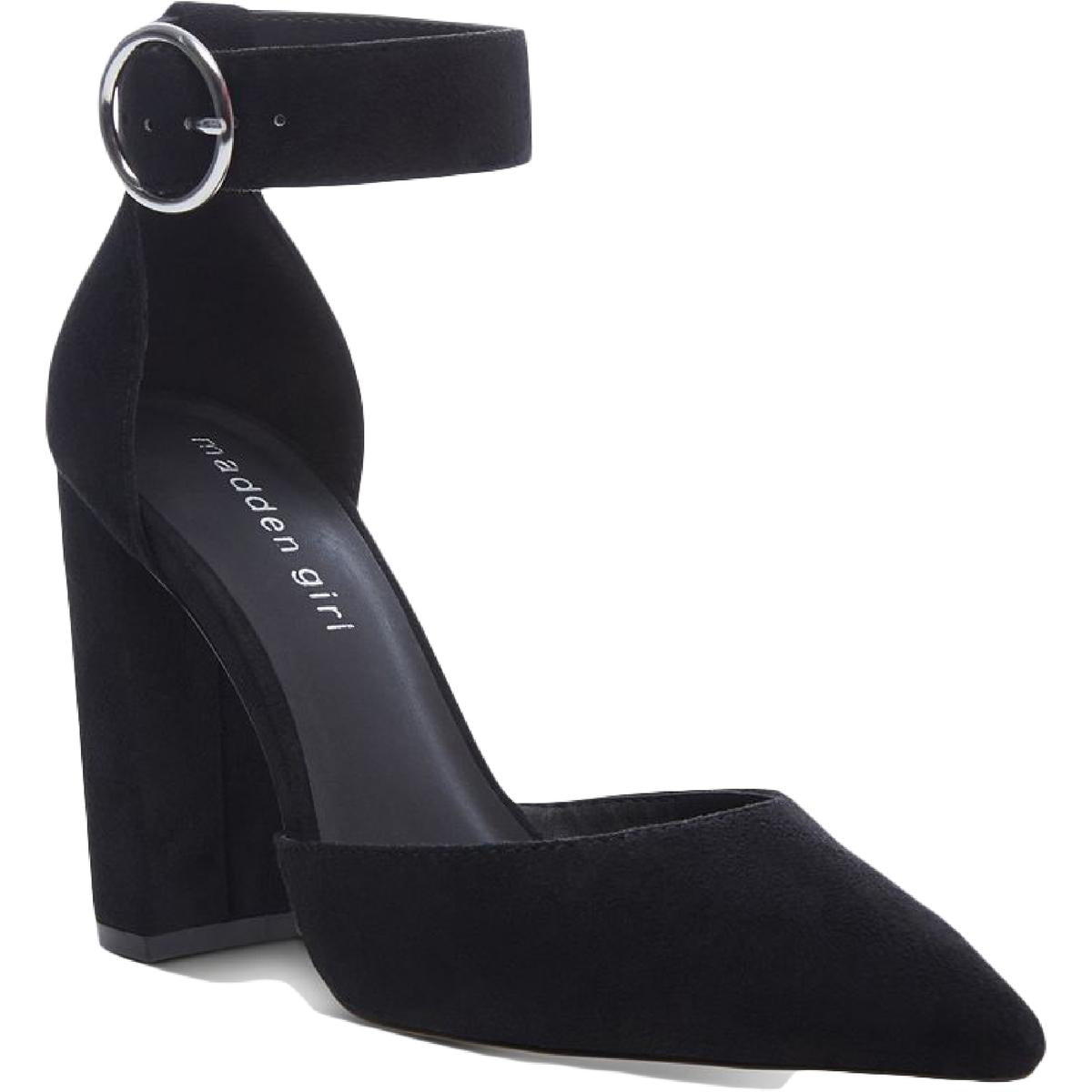 Saaxon Padded Insole Ankle Strap Pumps