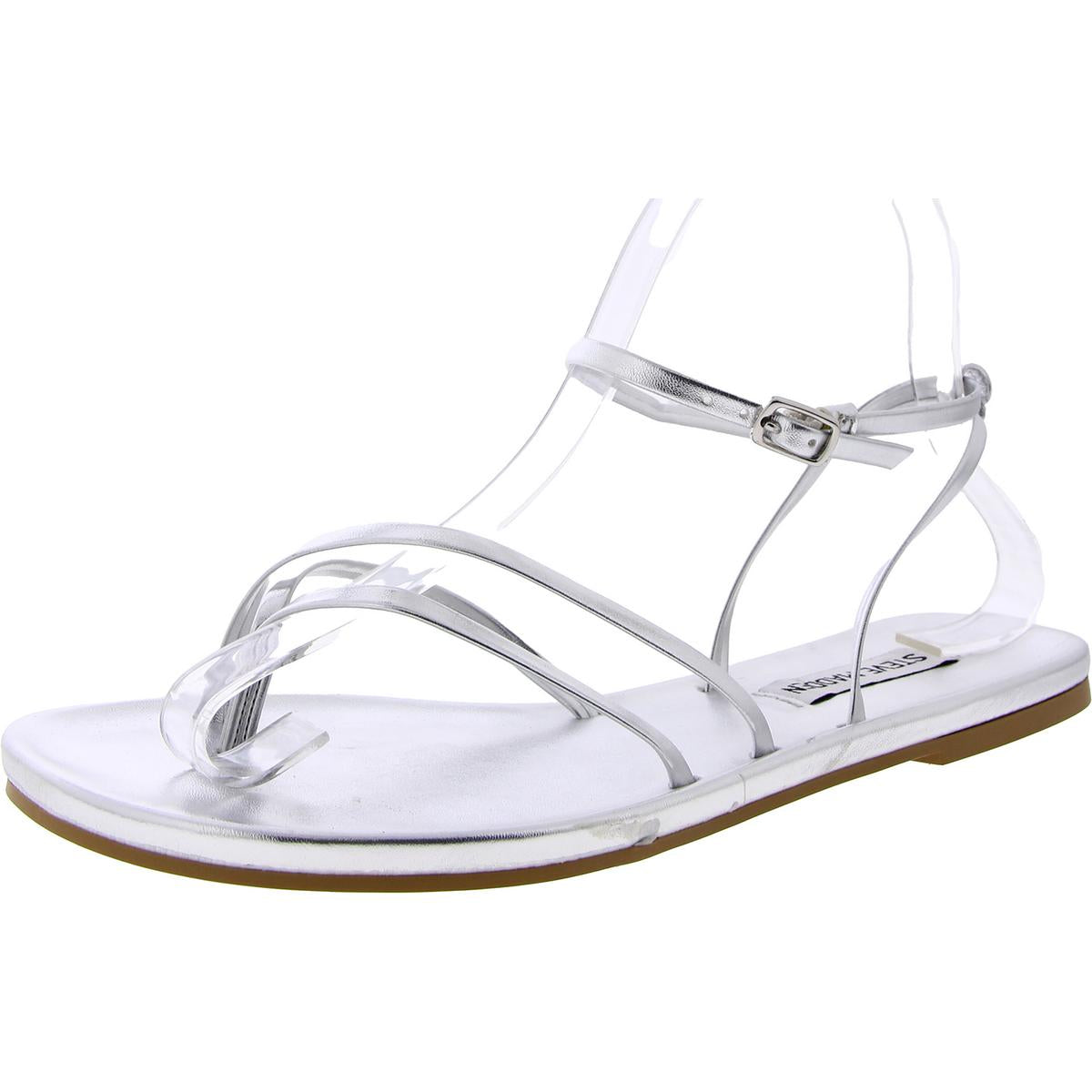 Jude Faux Leather Buckle Strappy Sandals