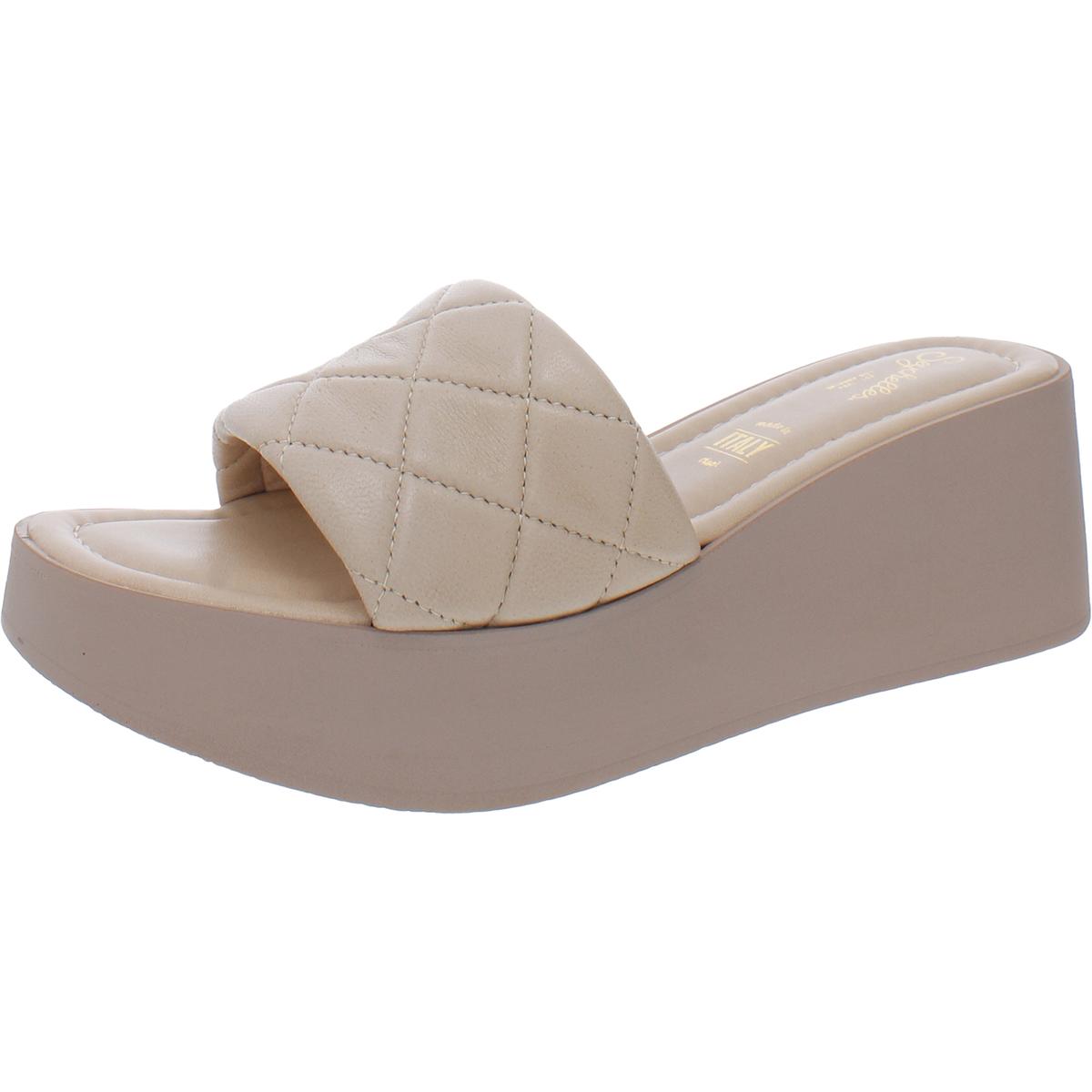 HIgh Note Slip-on Leather Slide Sandals
