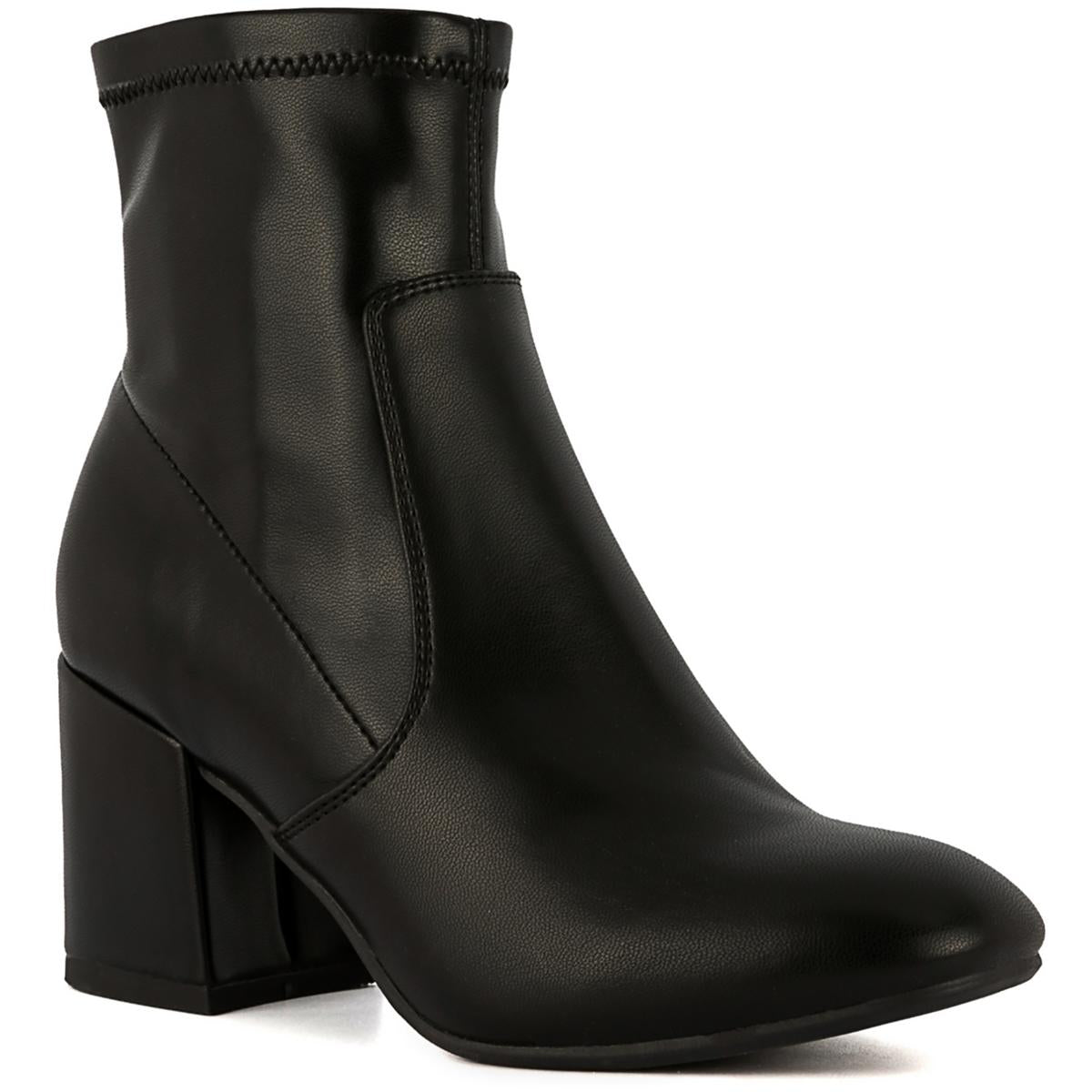 Kep Faux Leather Ankle Booties