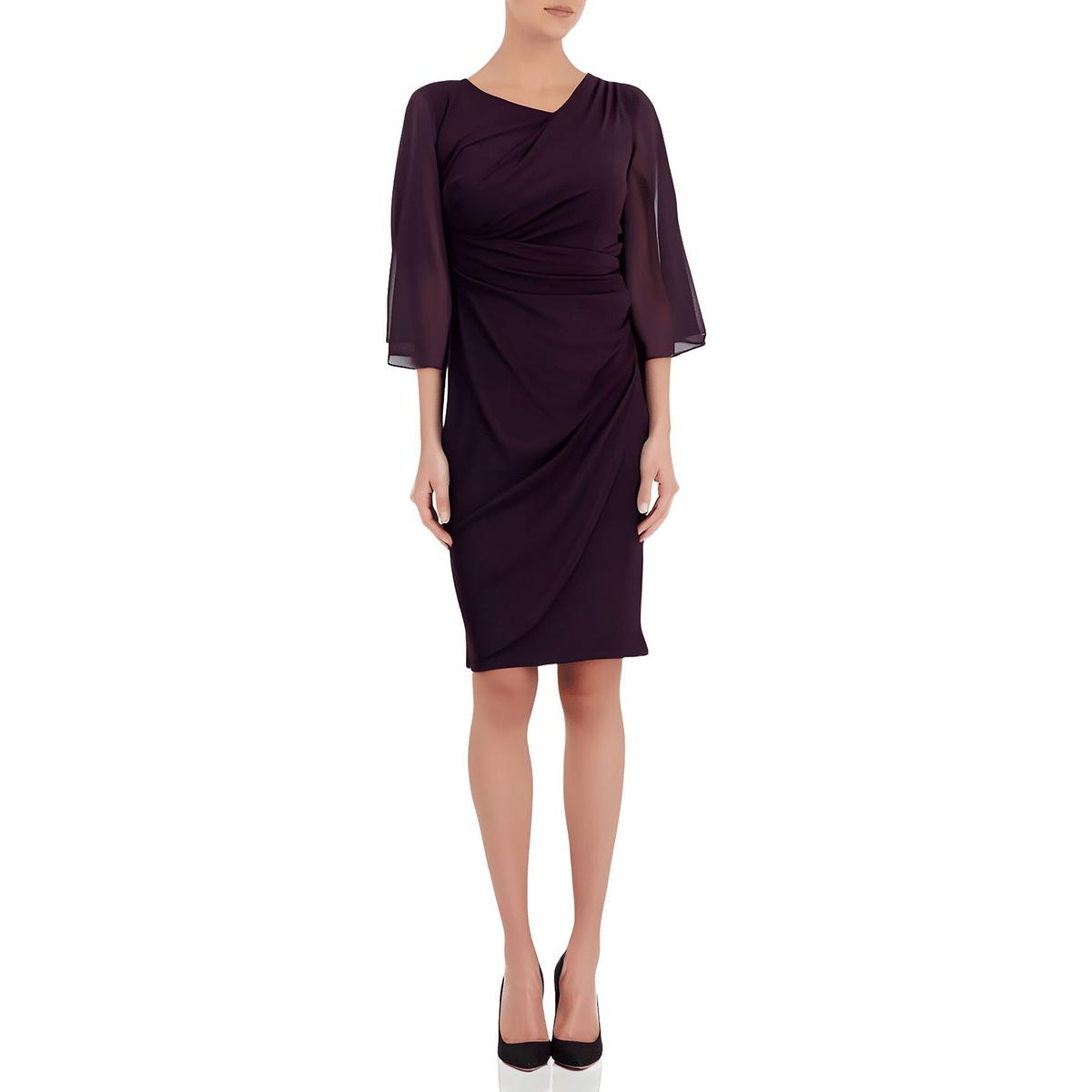 Petites Ruched Jersey Shift Dress