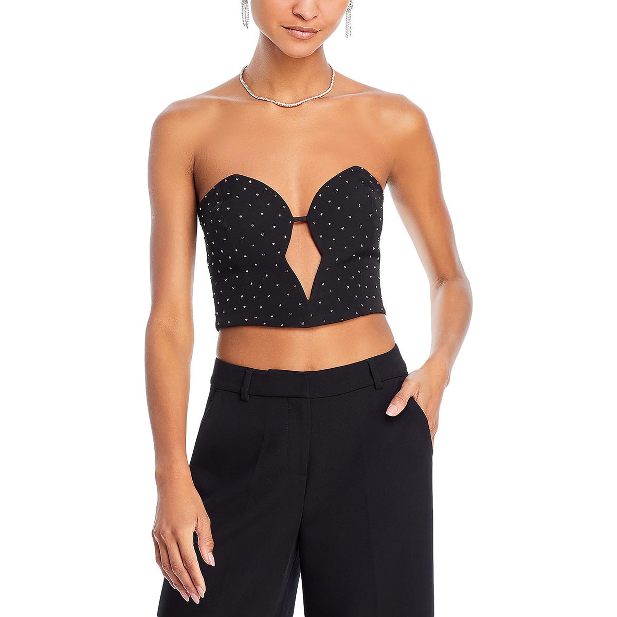 Studded Bustier Strapless Top