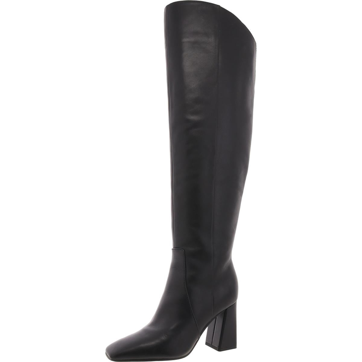 Lyric Leather Square Toe Over-The-Knee Boots