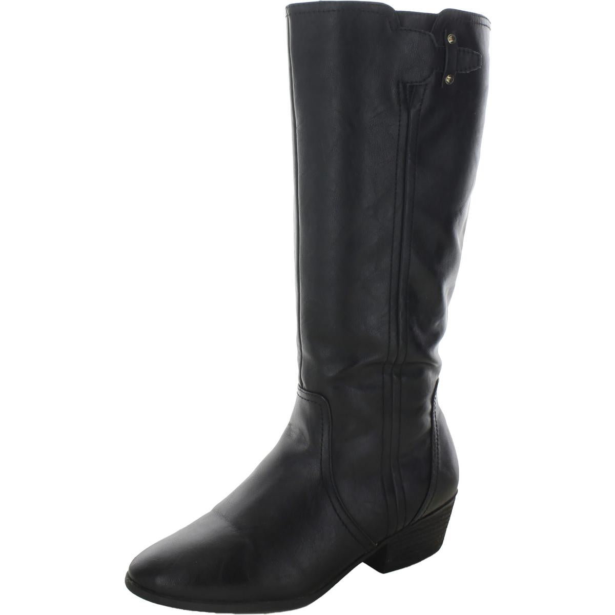 Brillance Faux Leather Tall Knee-High Boots