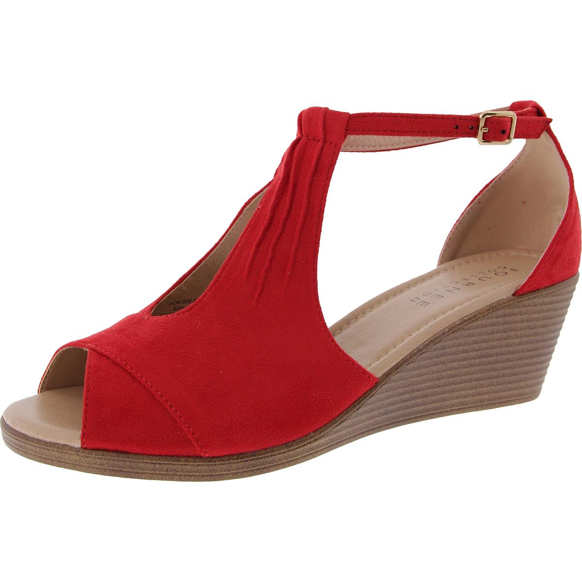 Adjustable Faux Suede Ankle Strap