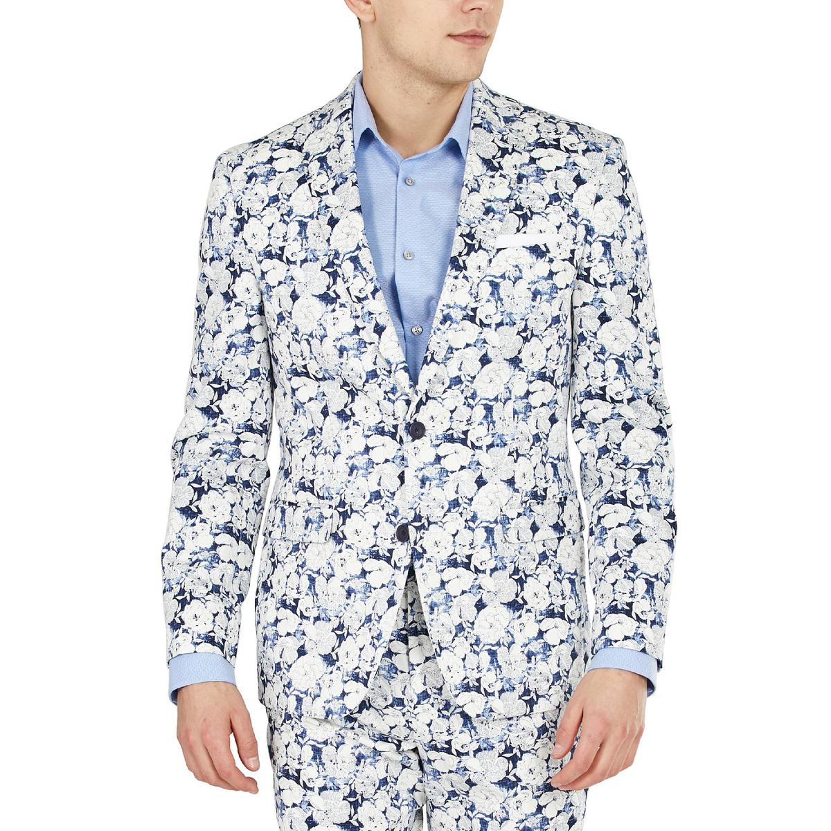 Floral Print Slim Fit Blazer