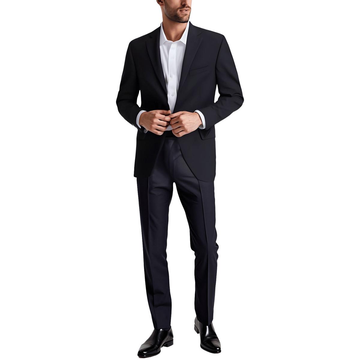 Solid Two-Button Suit